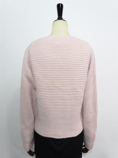 カシミヤ リブ クロップド ニット