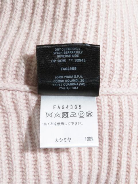 カシミヤ リブ クロップド ニット