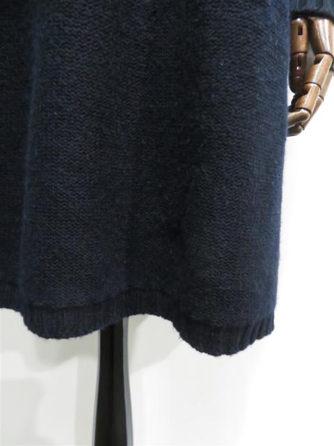 カシミヤ混 ケーブルニット ワンピース