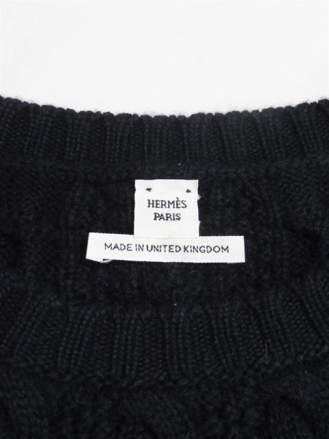 カシミヤ混 ケーブルニット ワンピース