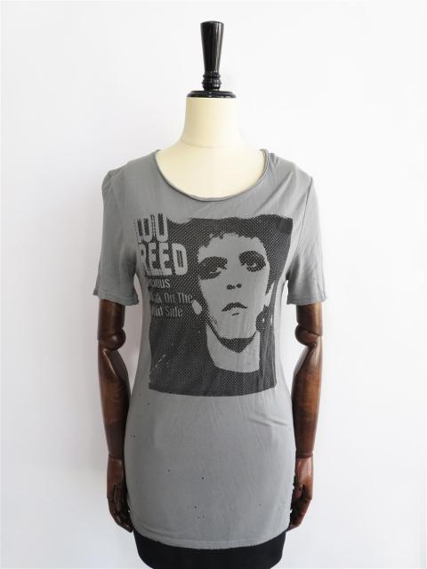 ダメージ加工 ルー・リード グラフィック Tシャツ
