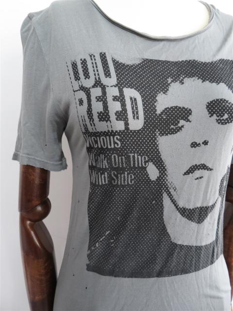 ダメージ加工 ルー・リード グラフィック Tシャツ