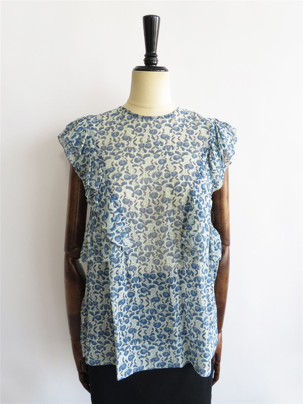 フラワープリントブラウス