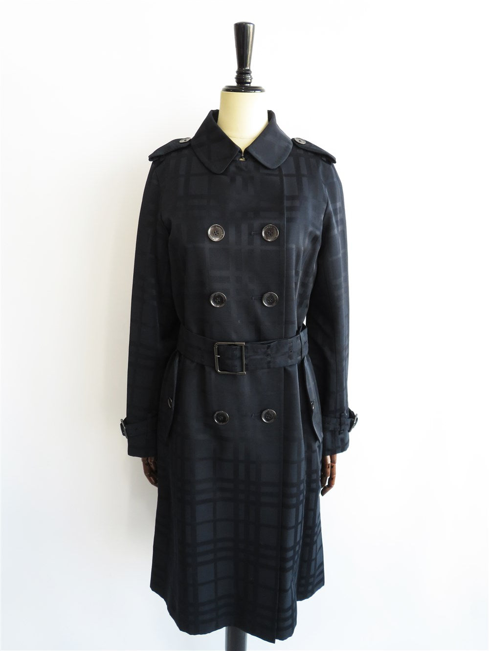 チェック トレンチコート