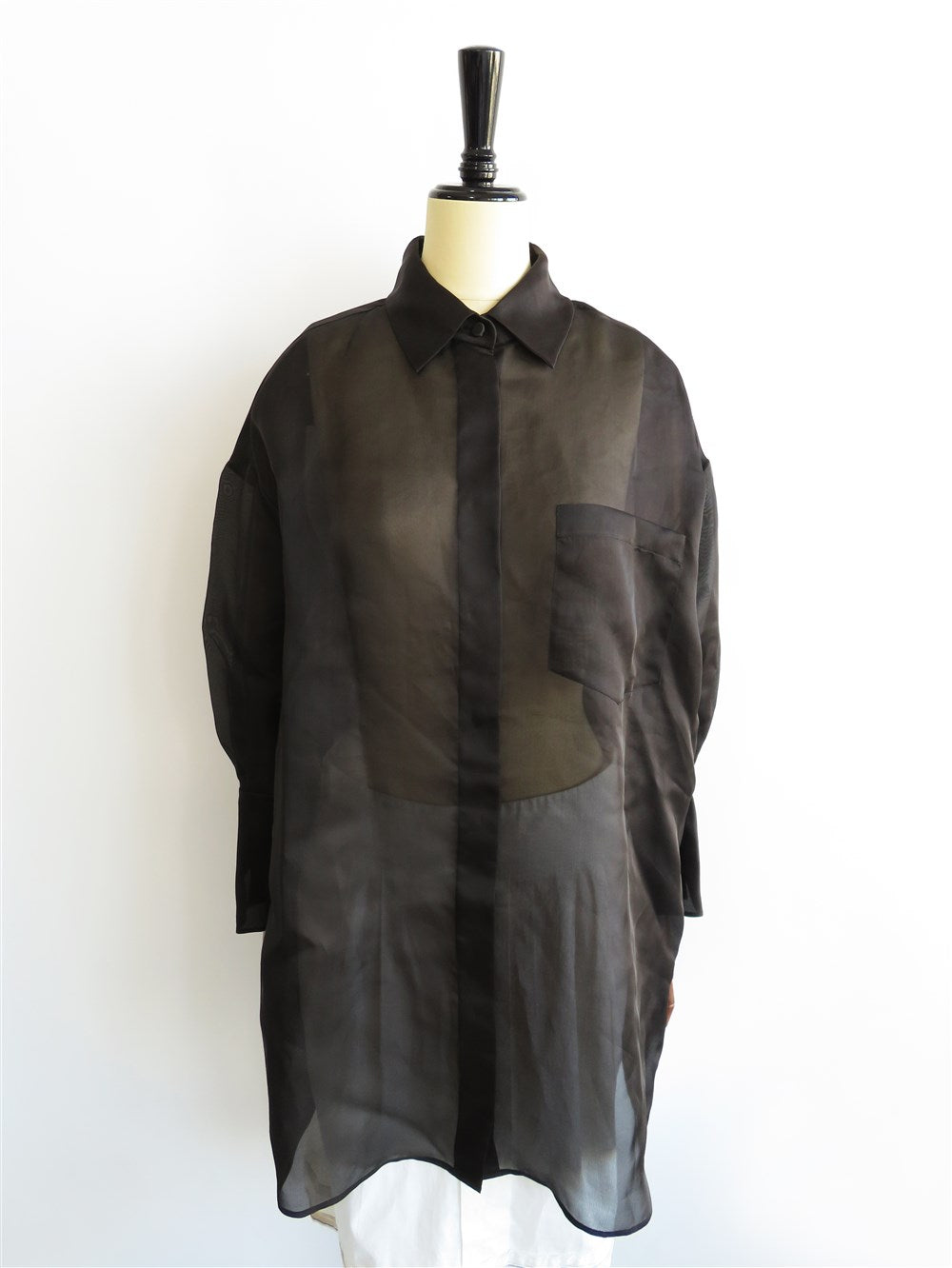 シルク オーガンザ オーバーサイズ ブラウス