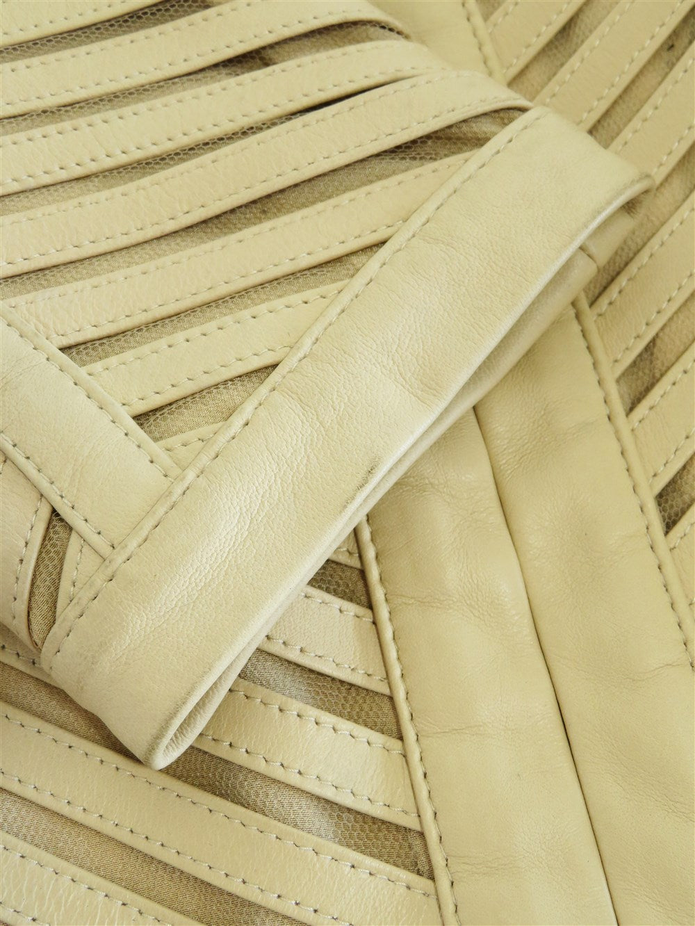 カットワーク レザー ジャケット