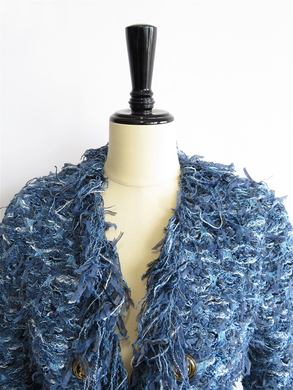 ツイード フリンジ ジャケット