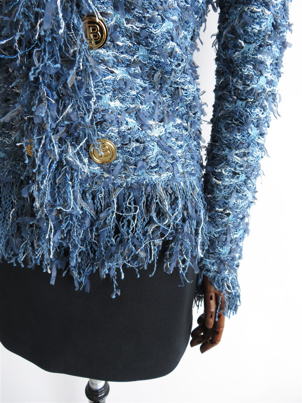 ツイード フリンジ ジャケット