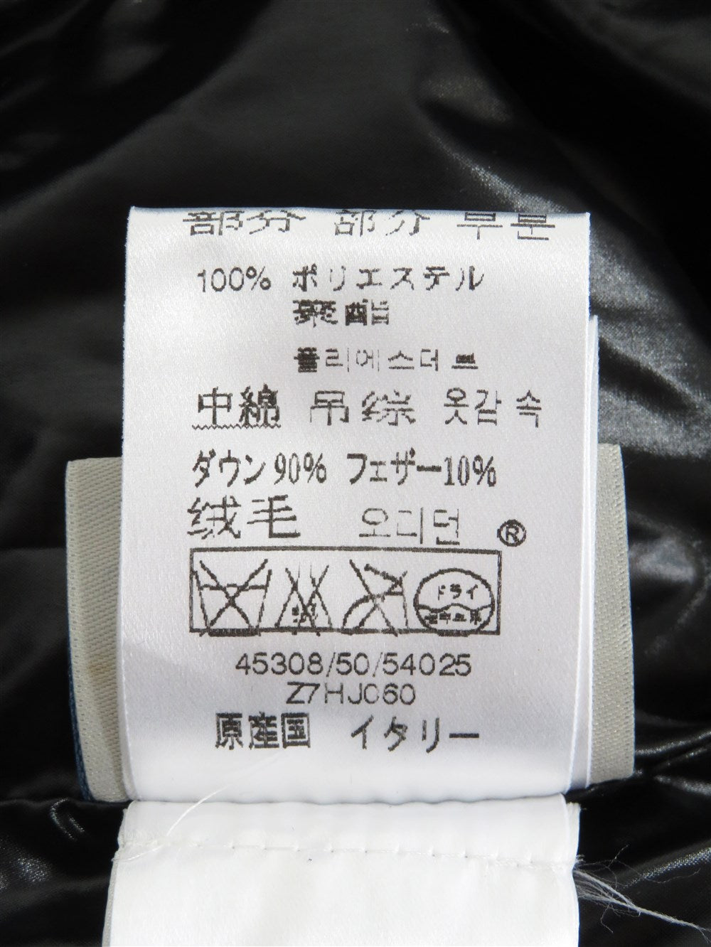 シャイニー ホワイト ダウンジャケット
