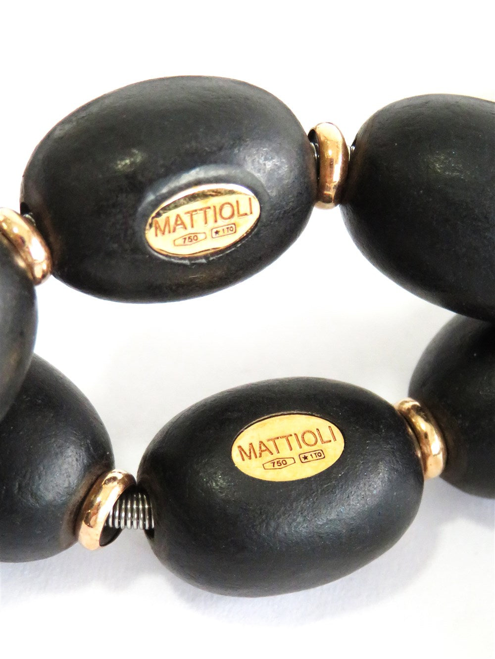 MATTIOLI マッティオリ K18 ウッド ブレスレット 2本セット