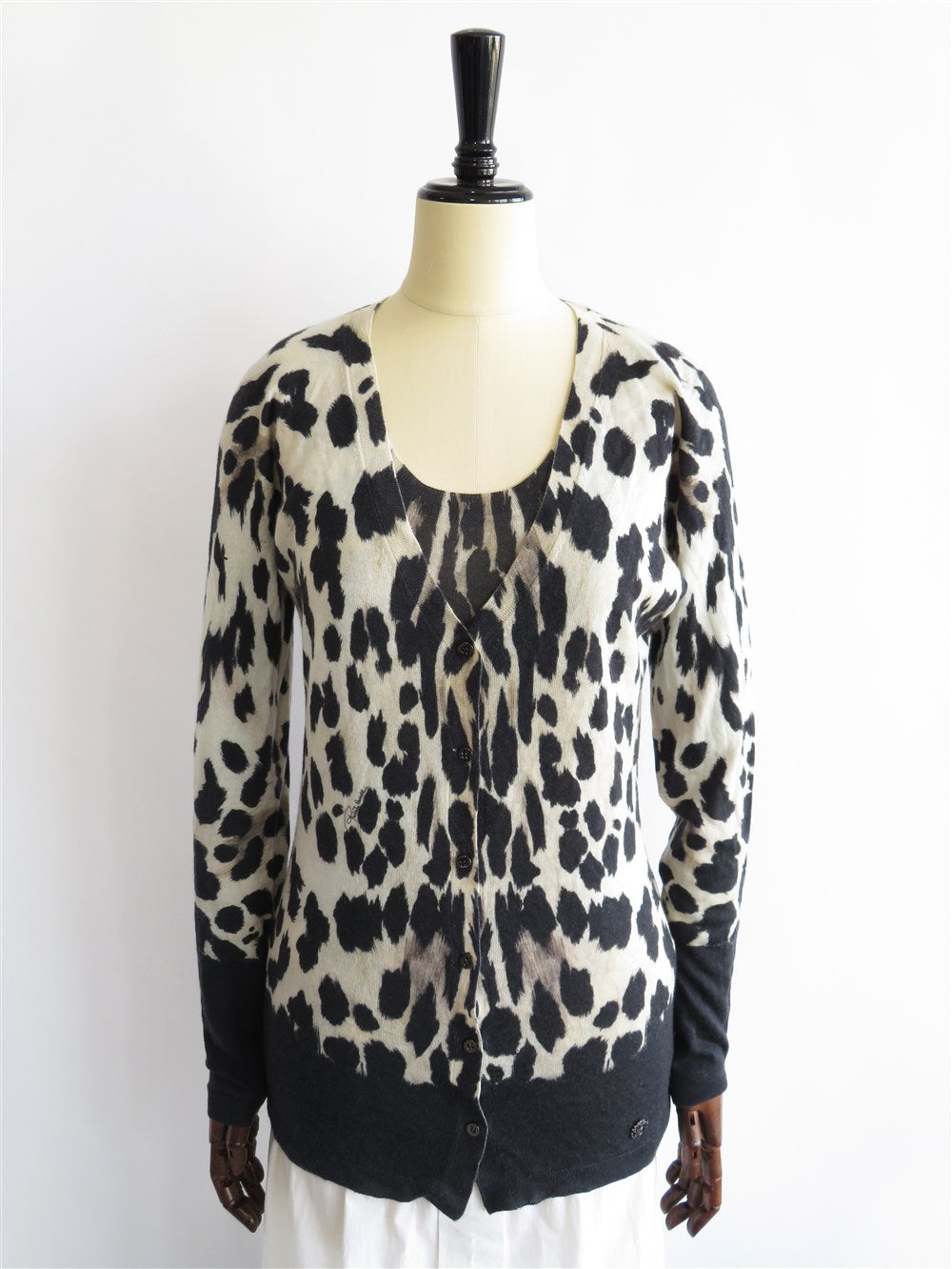 レオパード柄 アンサンブル ニット