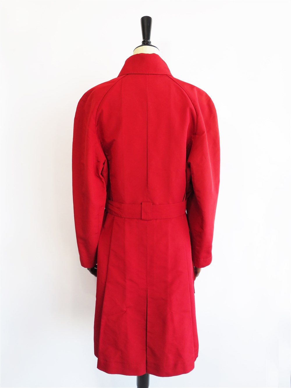 ダブル シルク トレンチコート