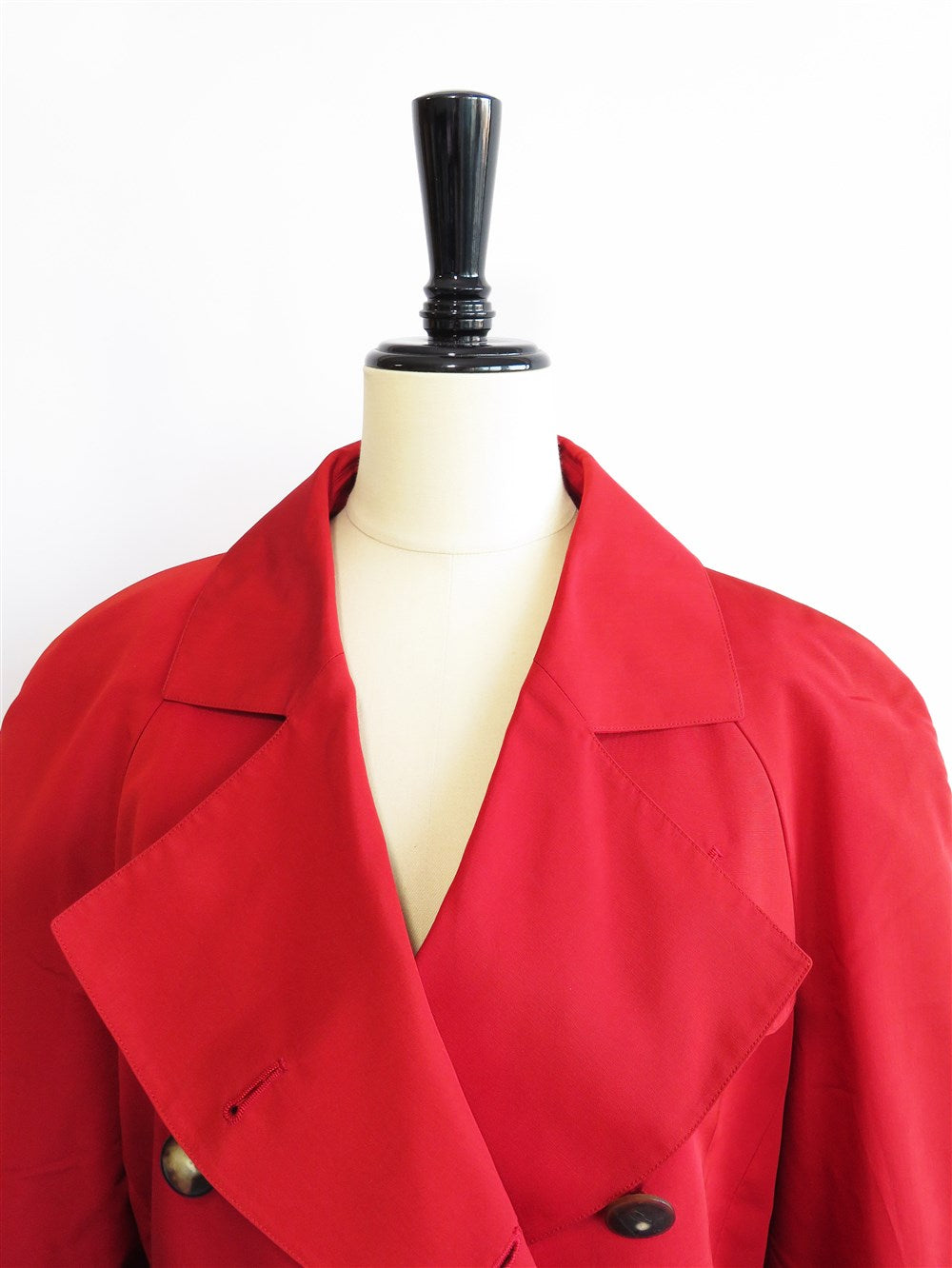 ダブル シルク トレンチコート