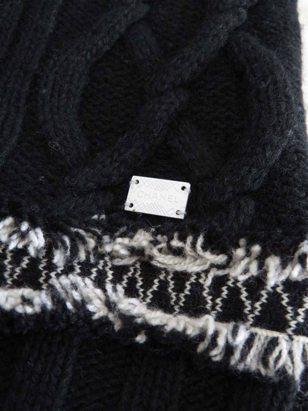 カシミヤ ケーブルニット ベスト