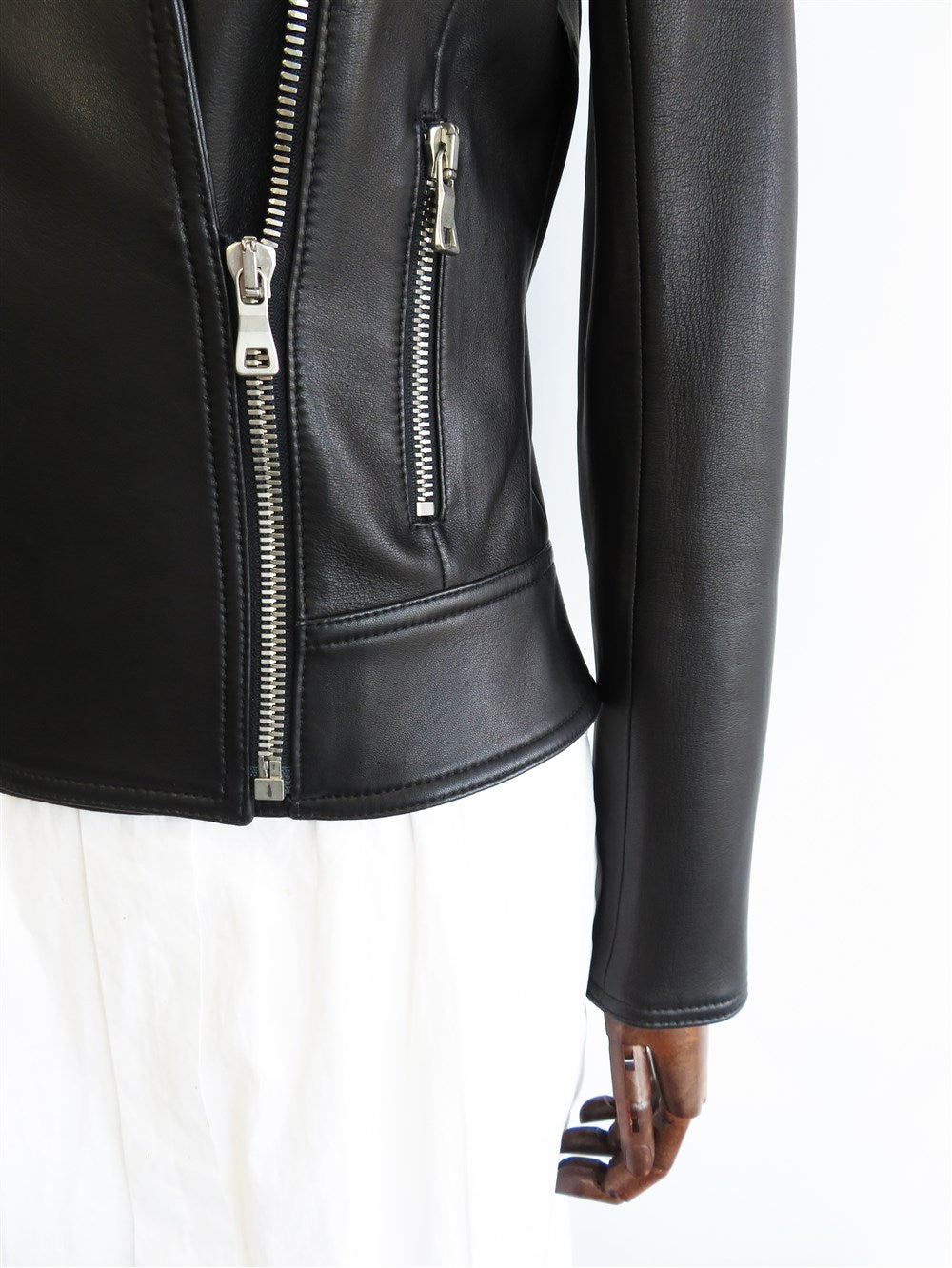 ダブルジップ ライダース ジャケット