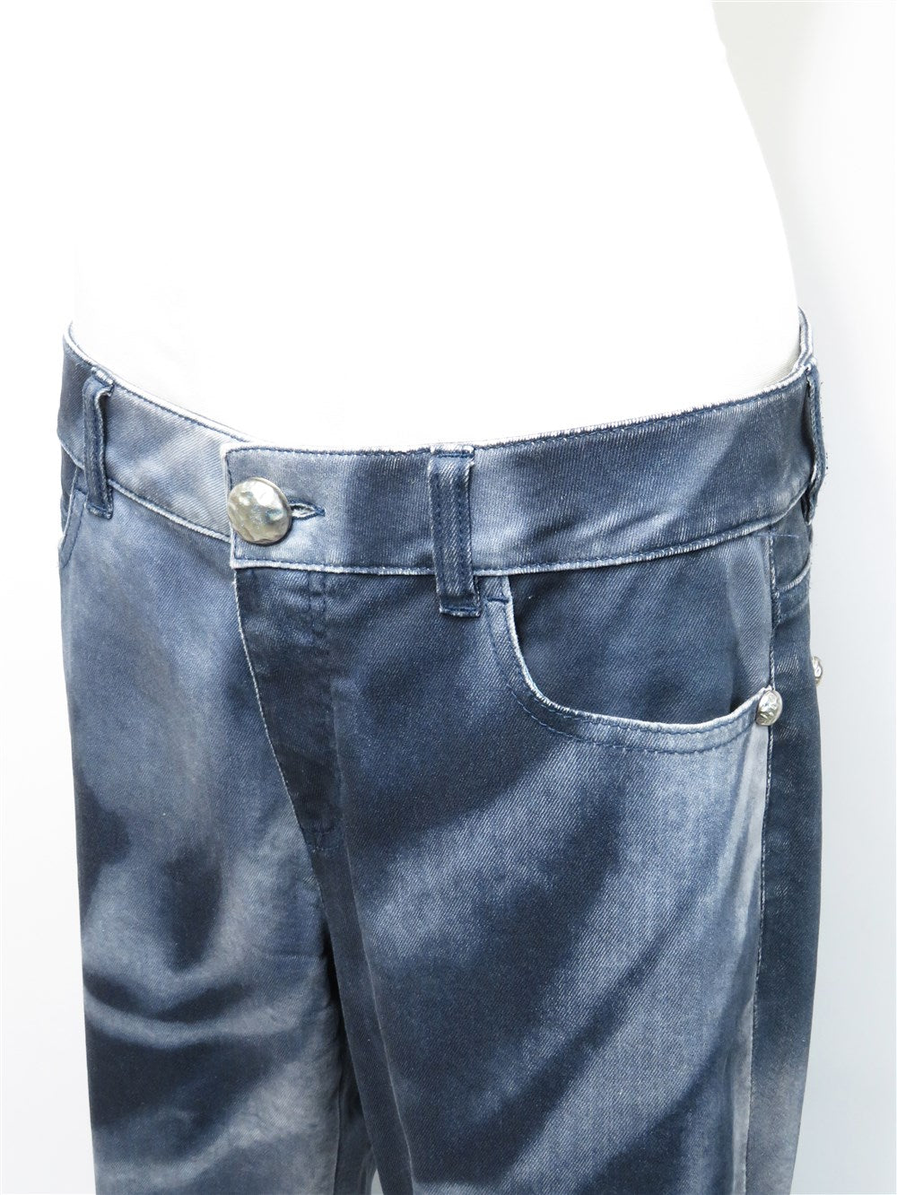 CC ウォッシュド デニム スリム パンツ