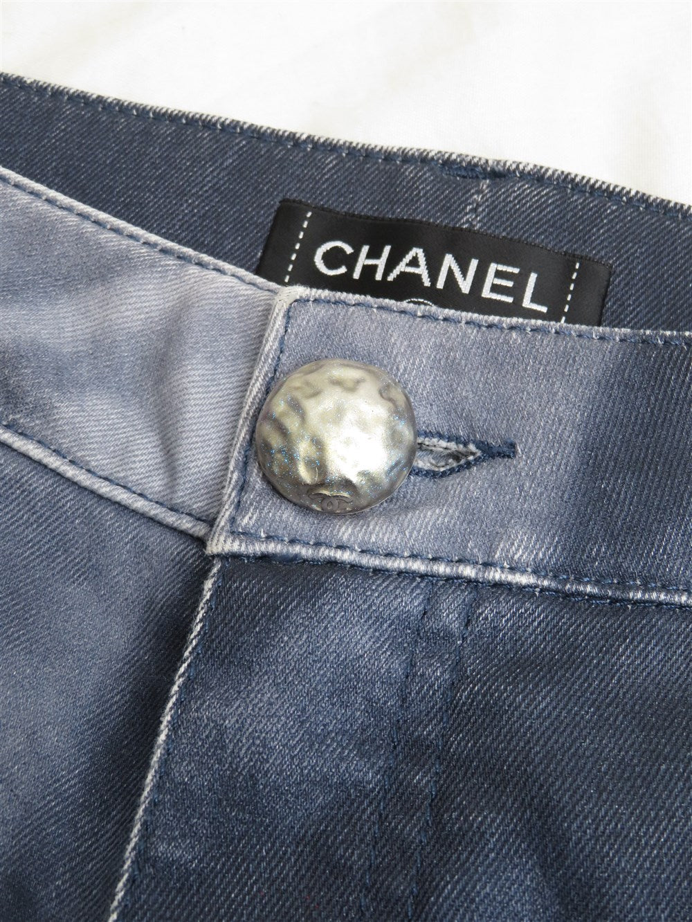 CC ウォッシュド デニム スリム パンツ