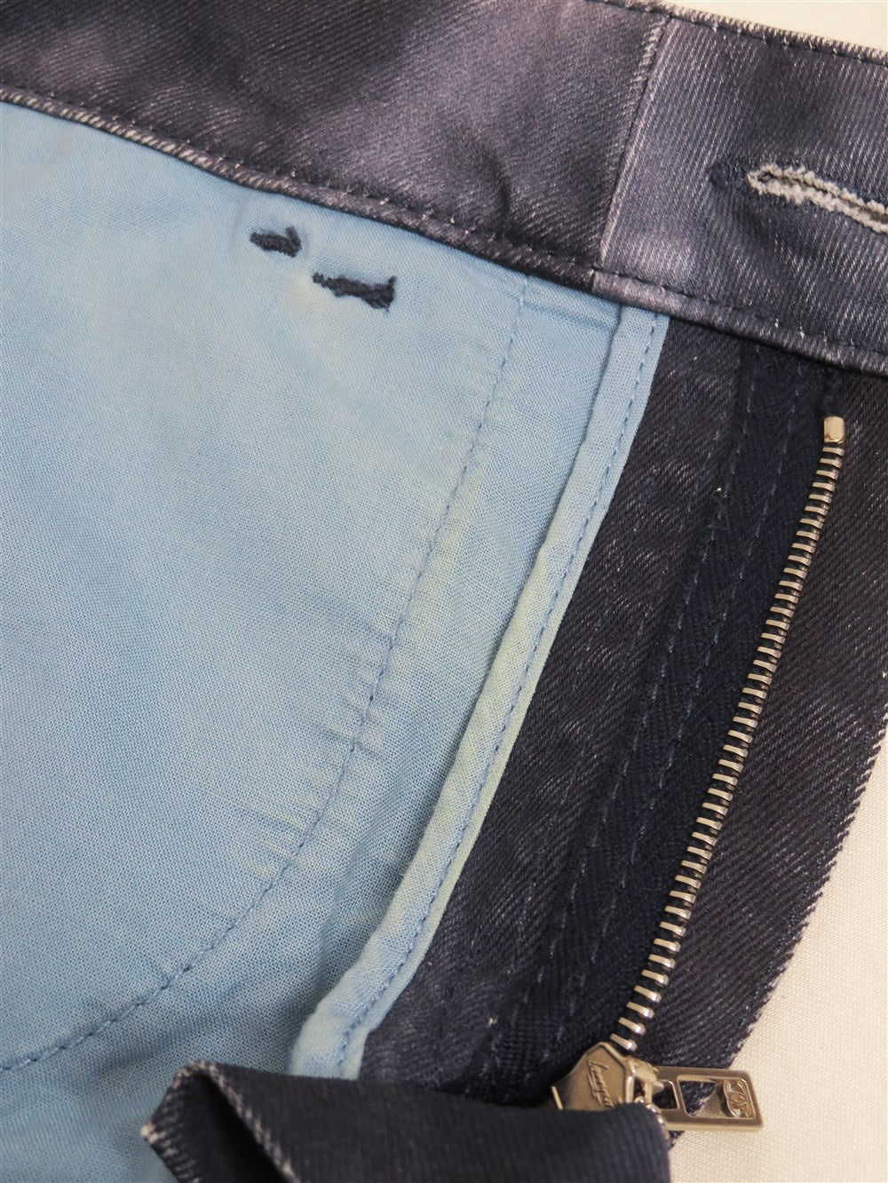 CC ウォッシュド デニム スリム パンツ