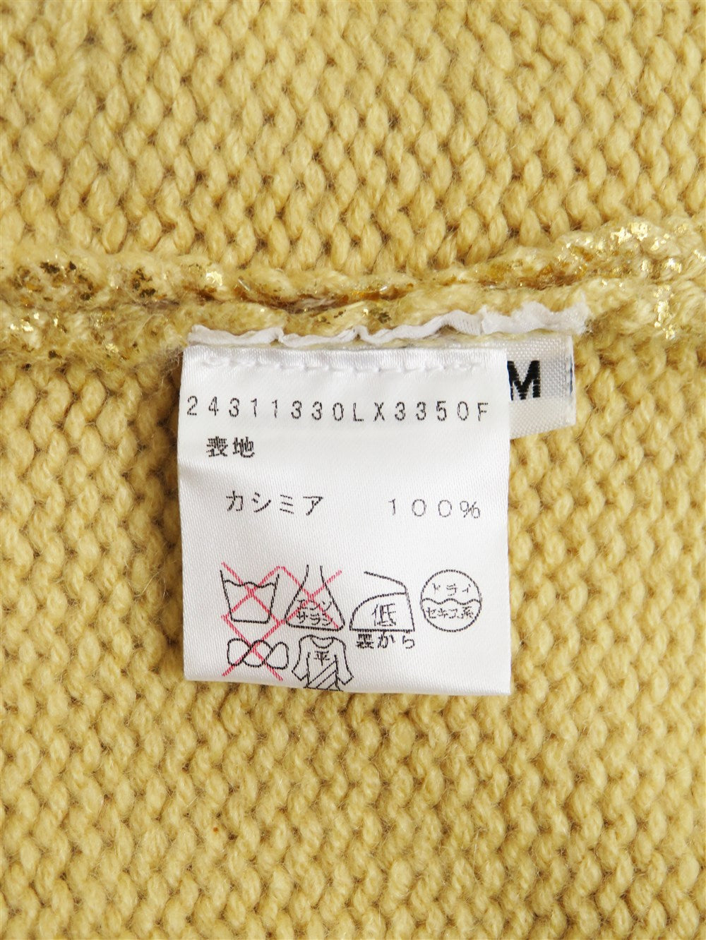 グリッター カシミヤ タートルネック ニット