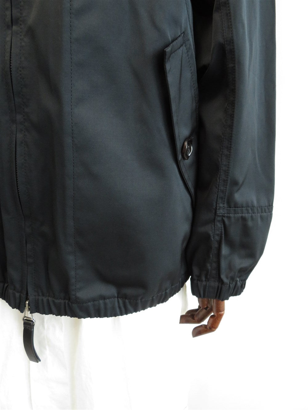 ノーカラー タフタ ブルゾン