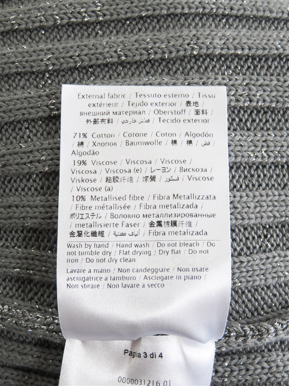 グリッター リブニット