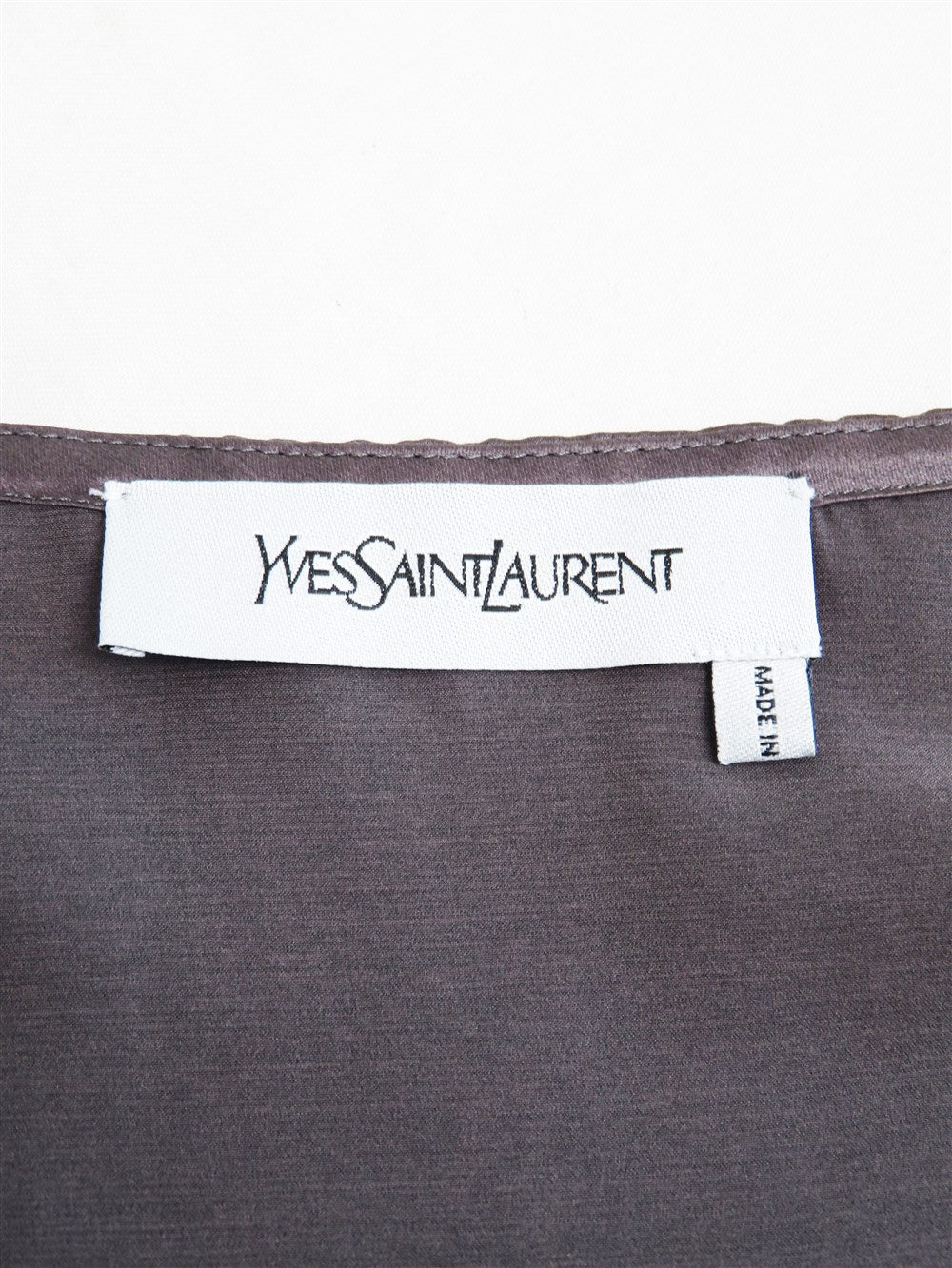 YSL サテン ギャザー ブラウス