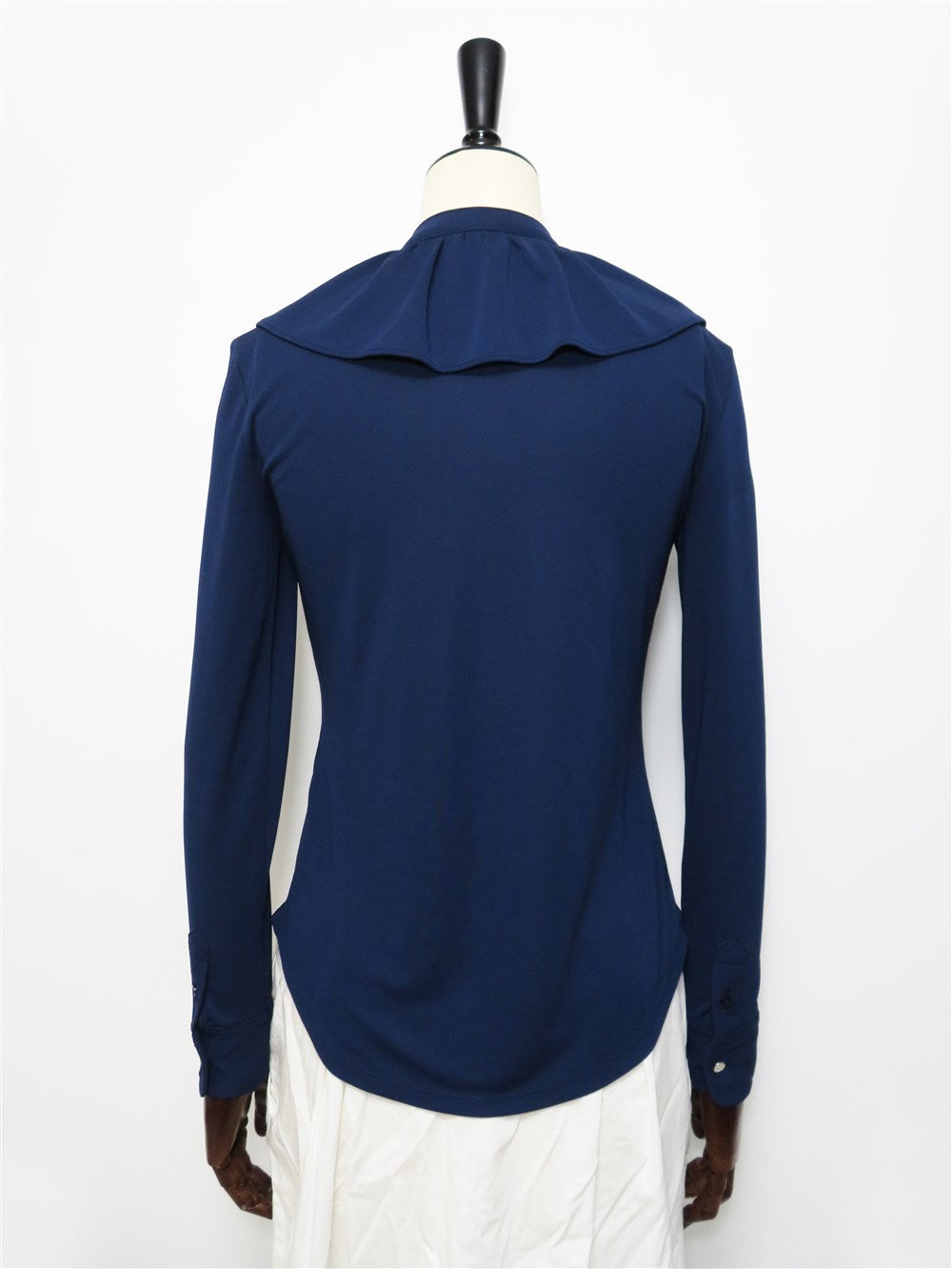 フリルカラー ブラウス