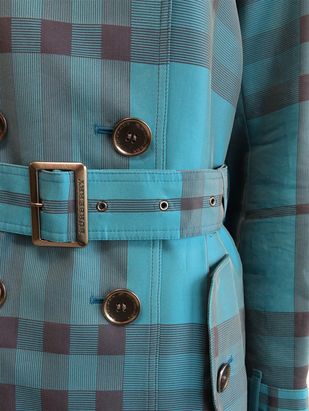 チェック柄 トレンチ コート