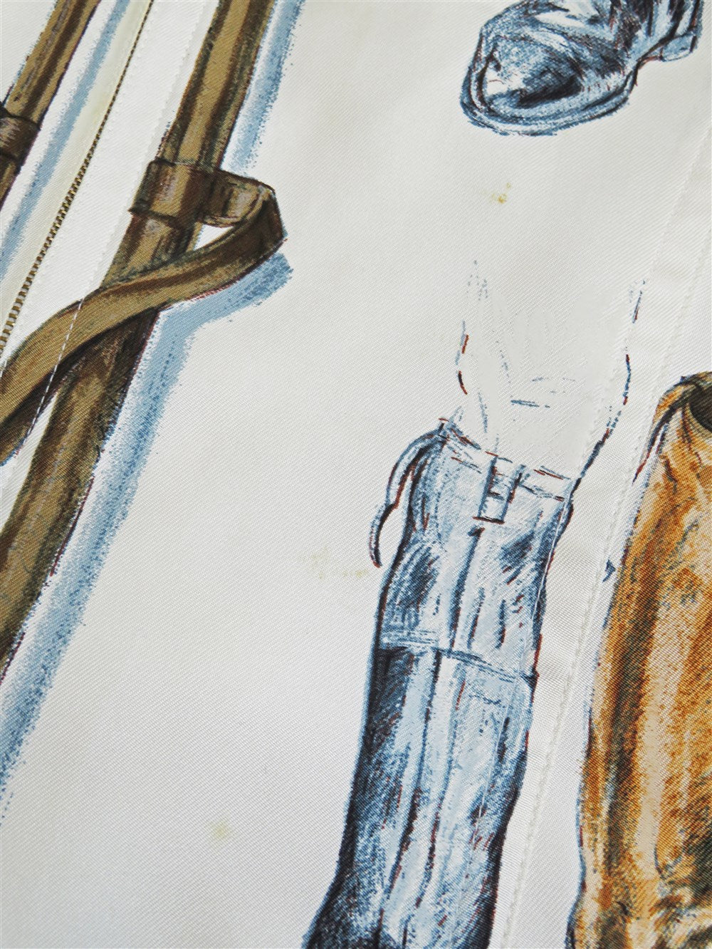 ブーツプリント シルク ベスト