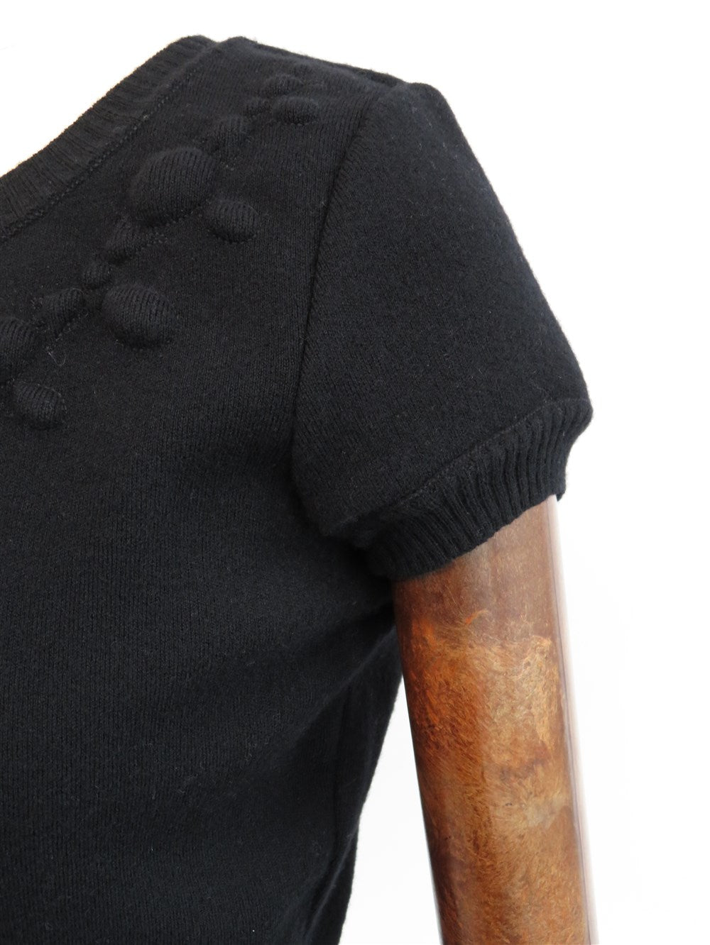 ショートスリーブ エンボス ニット