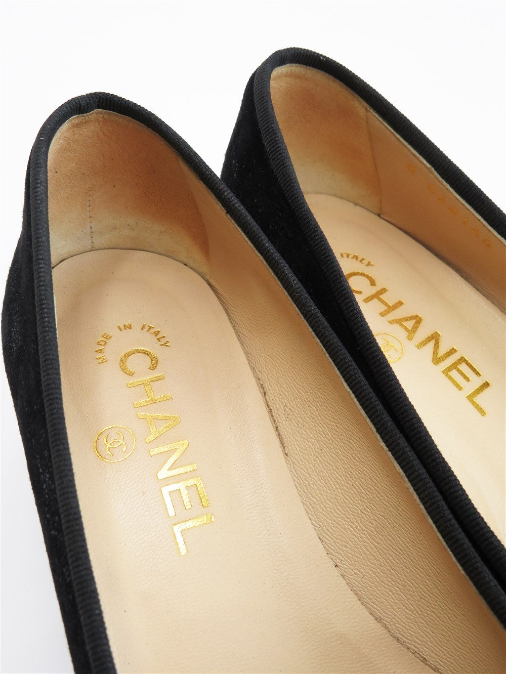 CCマーク バレリーナ ヒール パンプス