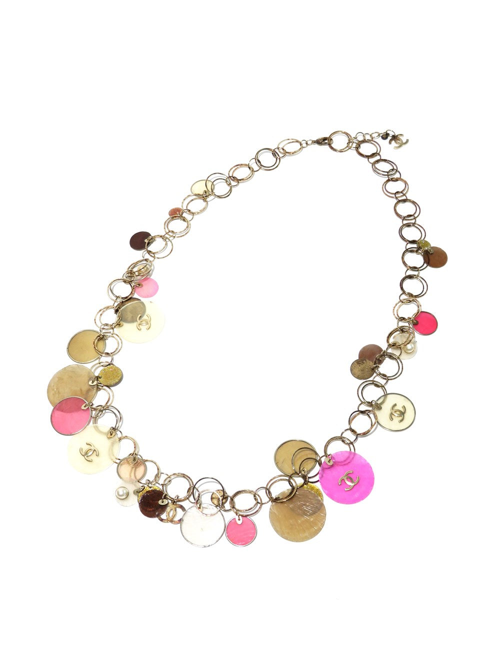 CCマーク コインチャーム風 ネックレス