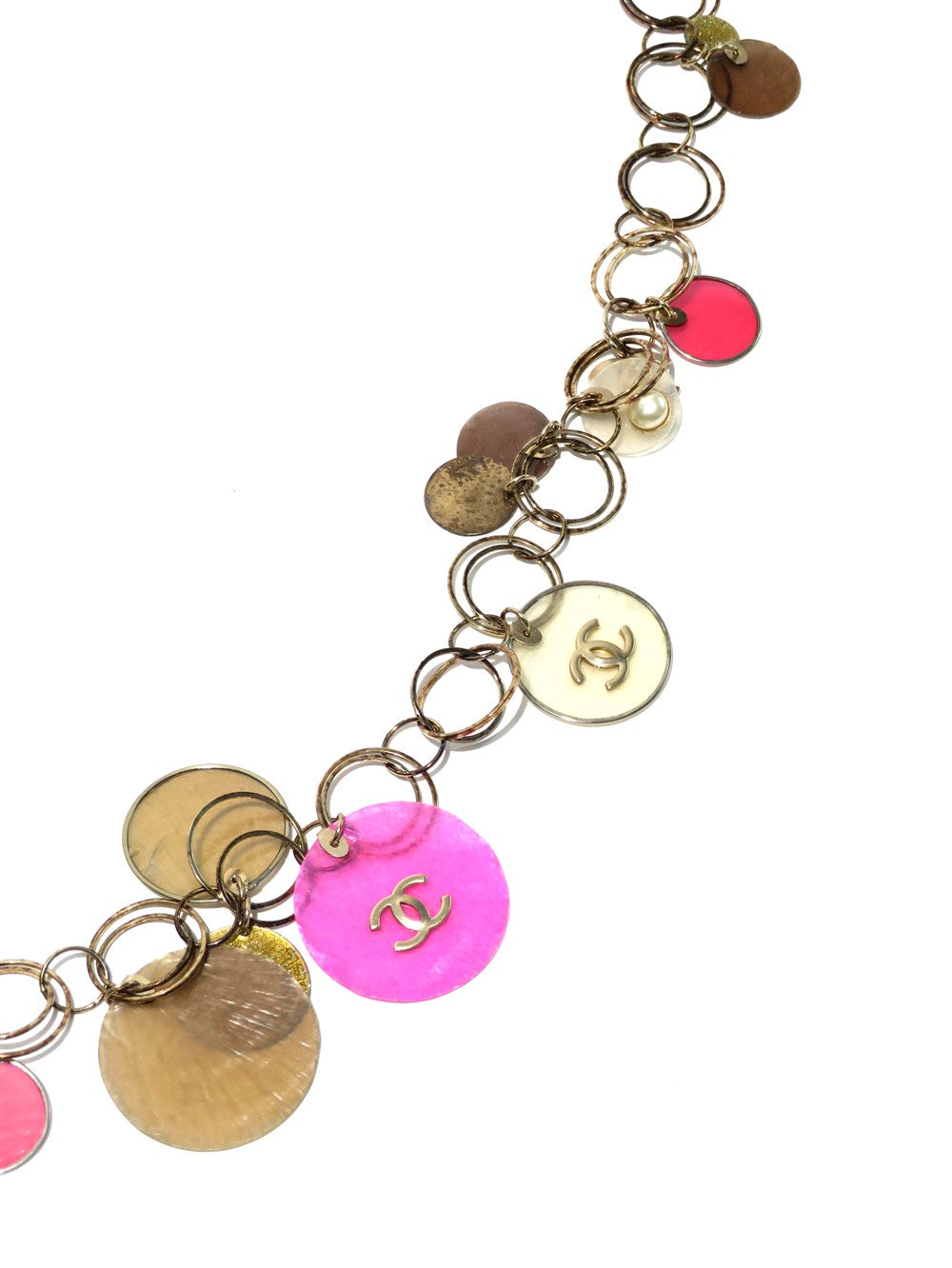 CCマーク コインチャーム風 ネックレス