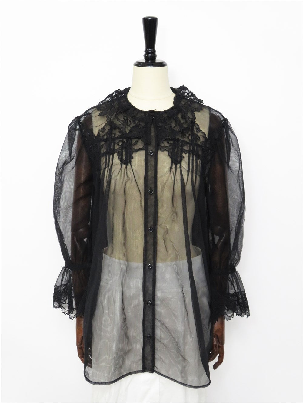 Simone Rocha シースルー レースフリル ブラウス