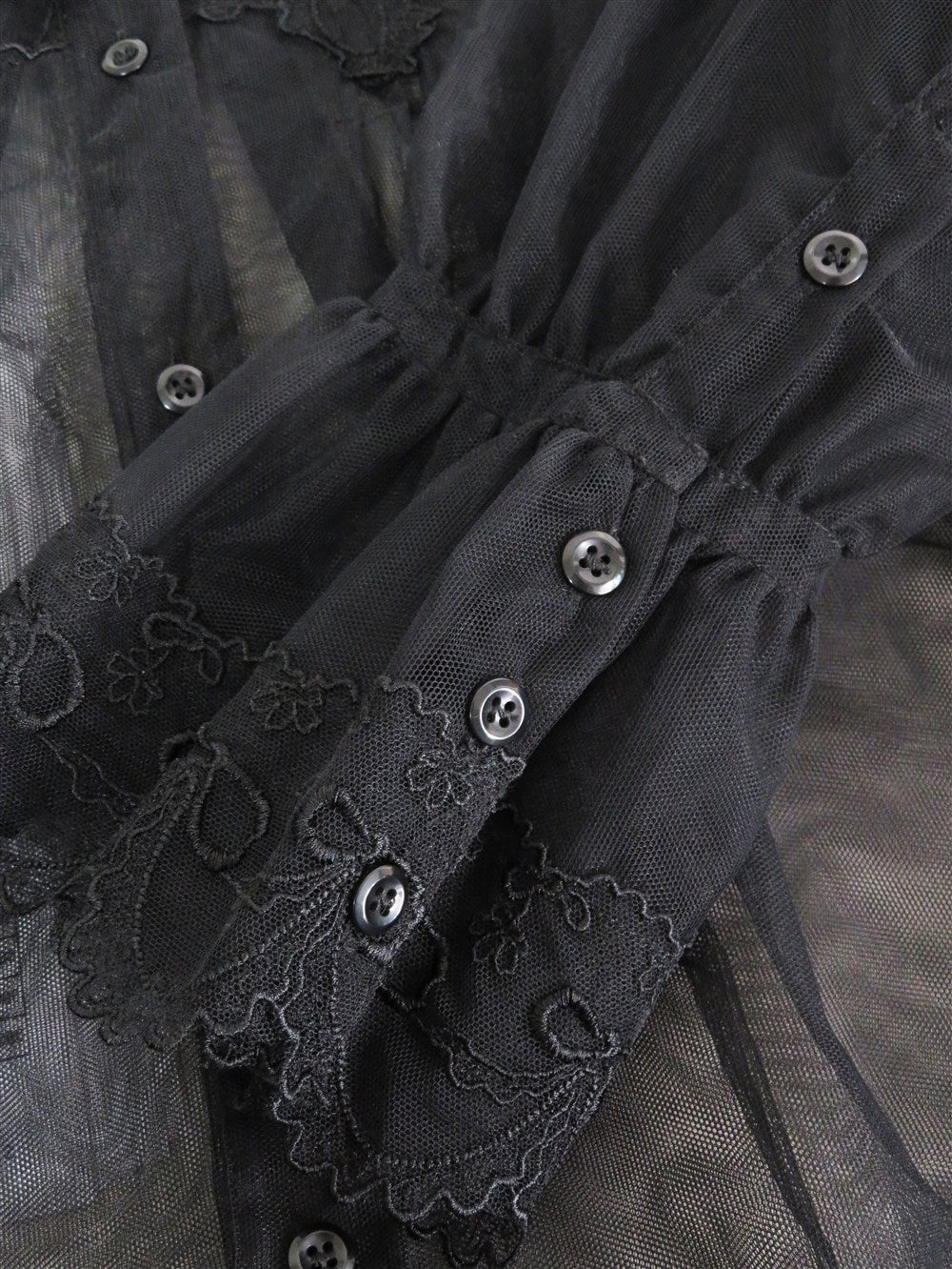 Simone Rocha シースルー レースフリル ブラウス