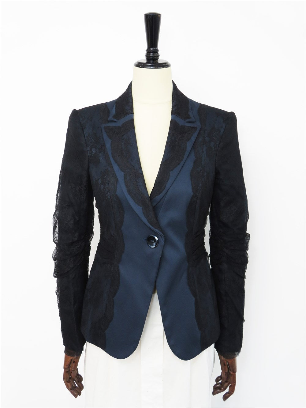 ARMANI COLLEZIONI レース デザイン ブレザー