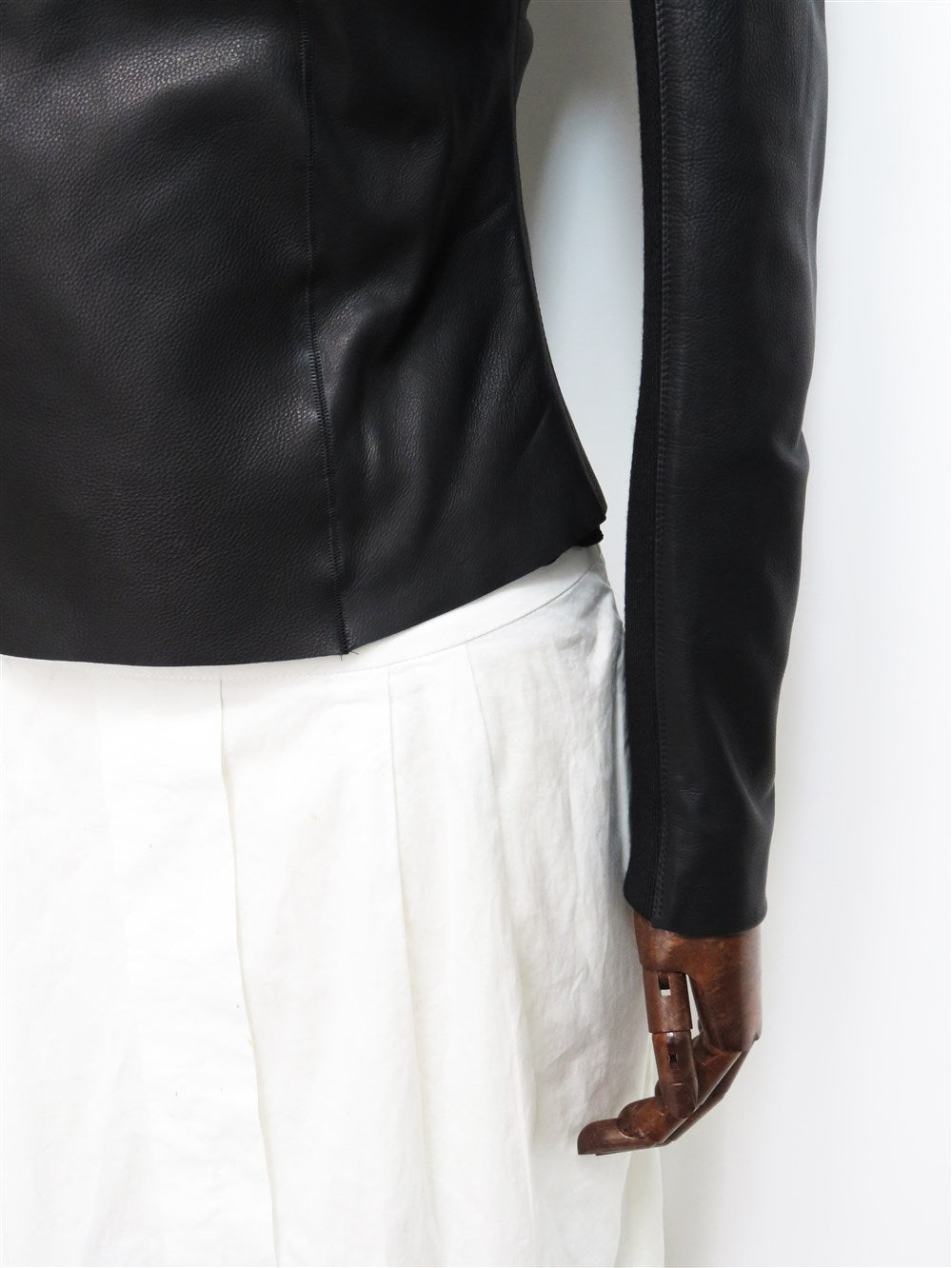 ローネック バイカー ジャケット