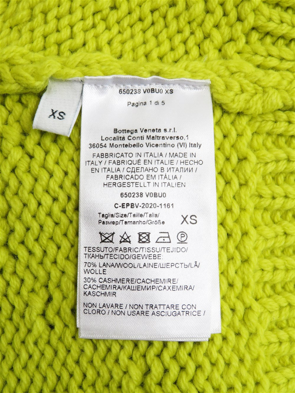 カシミヤ混 クロップド カーディガン