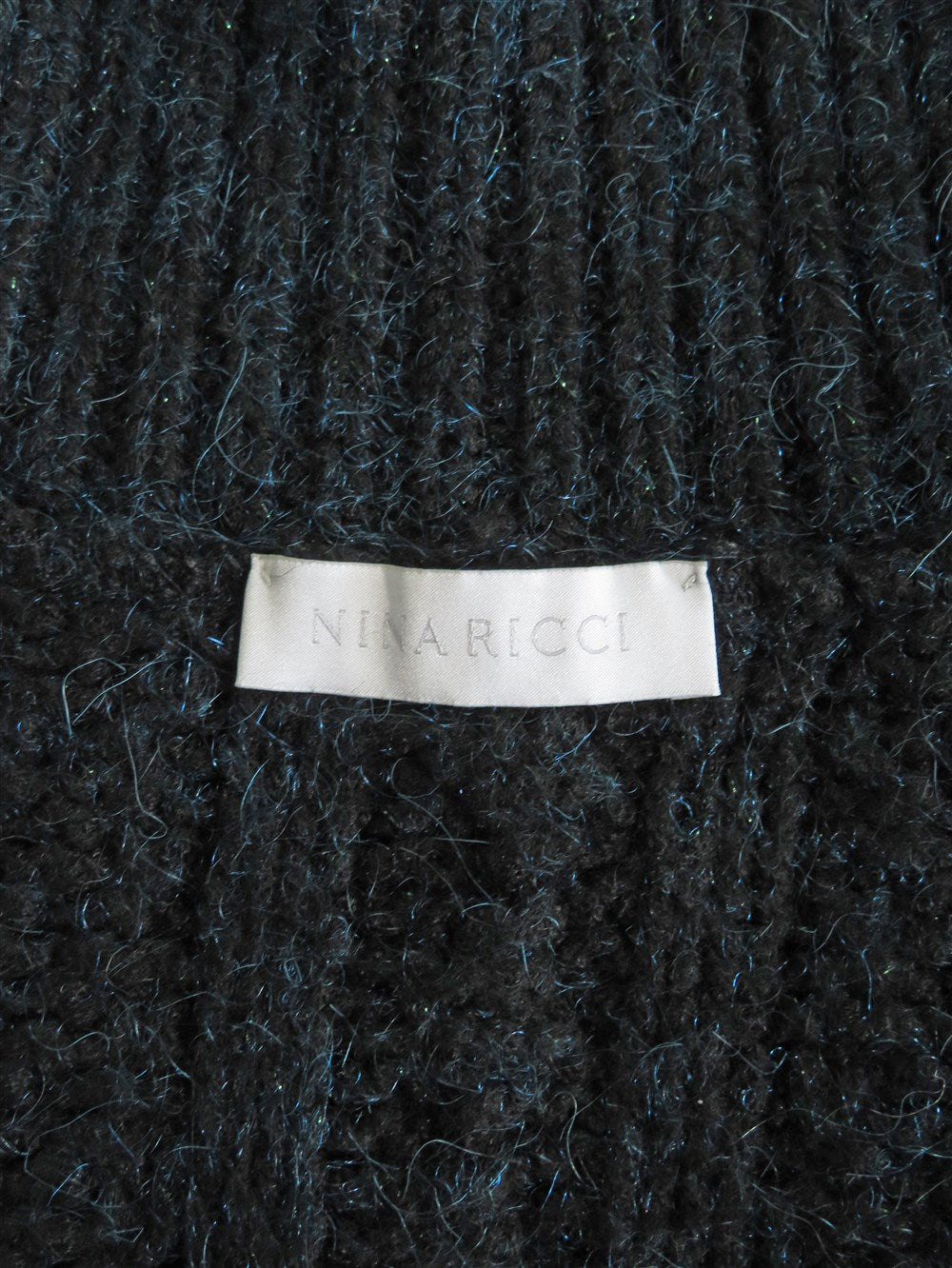 ローゲージ スリーブレス タートルニット