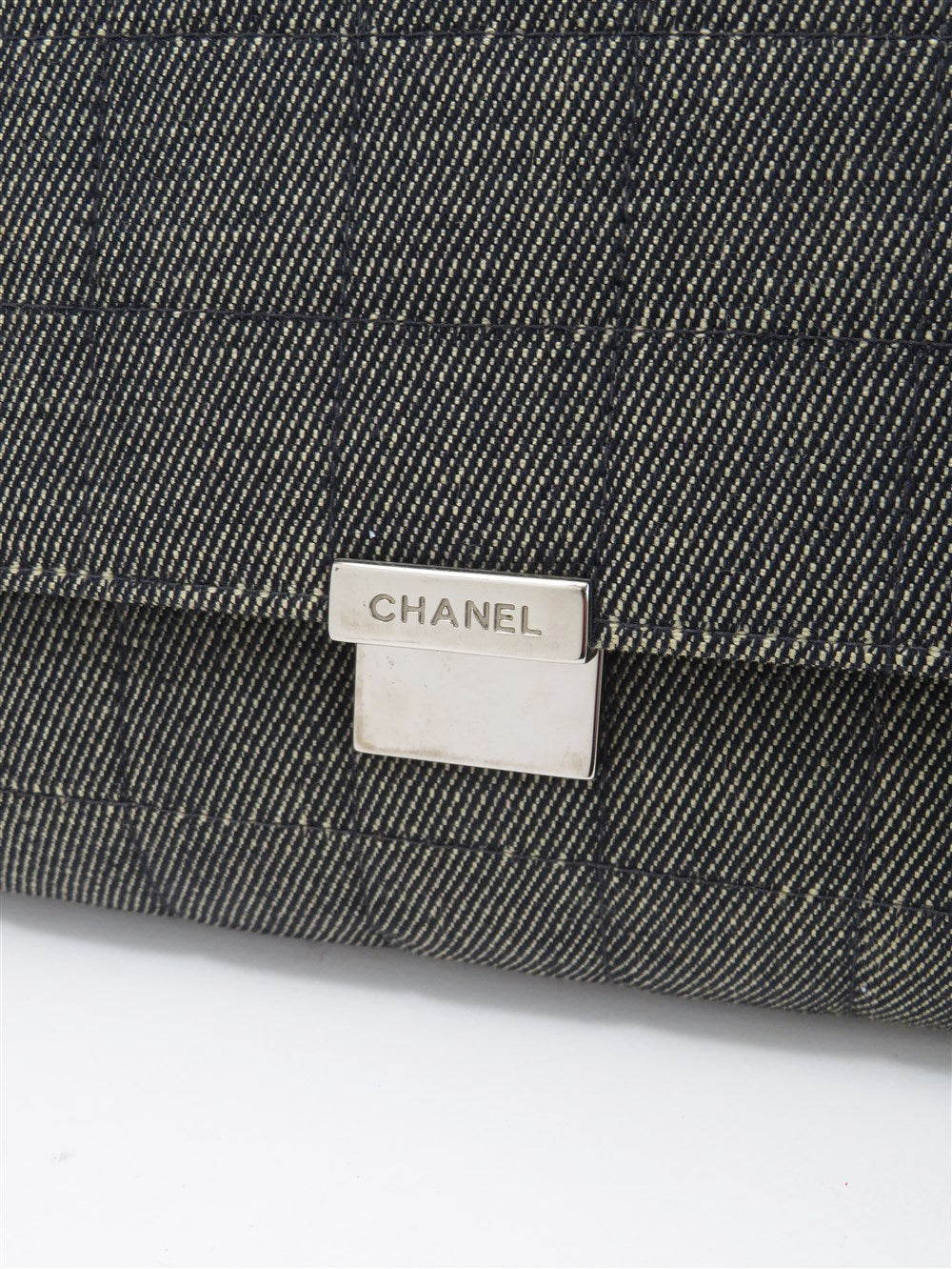 CC デニム チョコバー チェーンショルダー バック