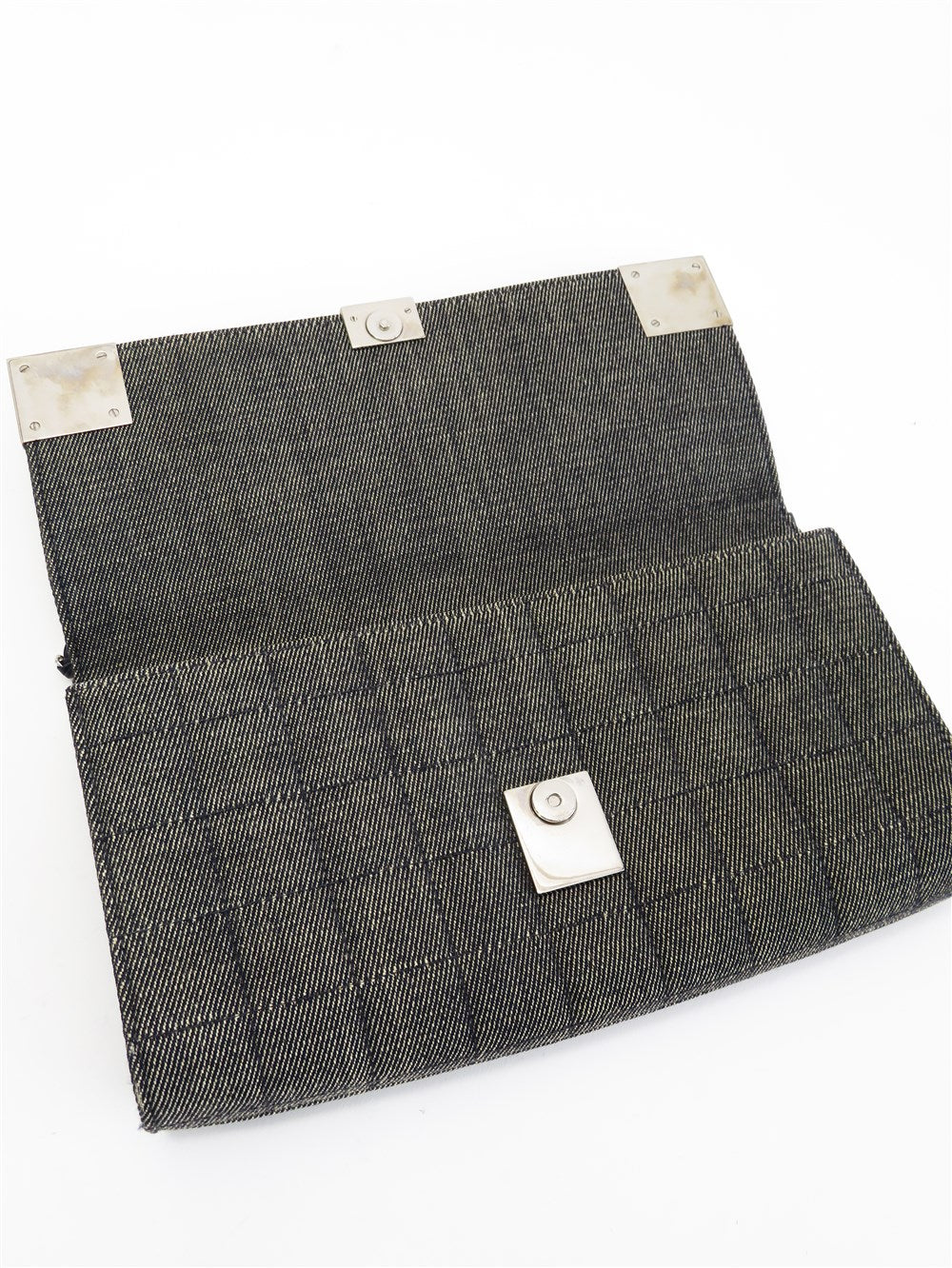 CC デニム チョコバー チェーンショルダー バック