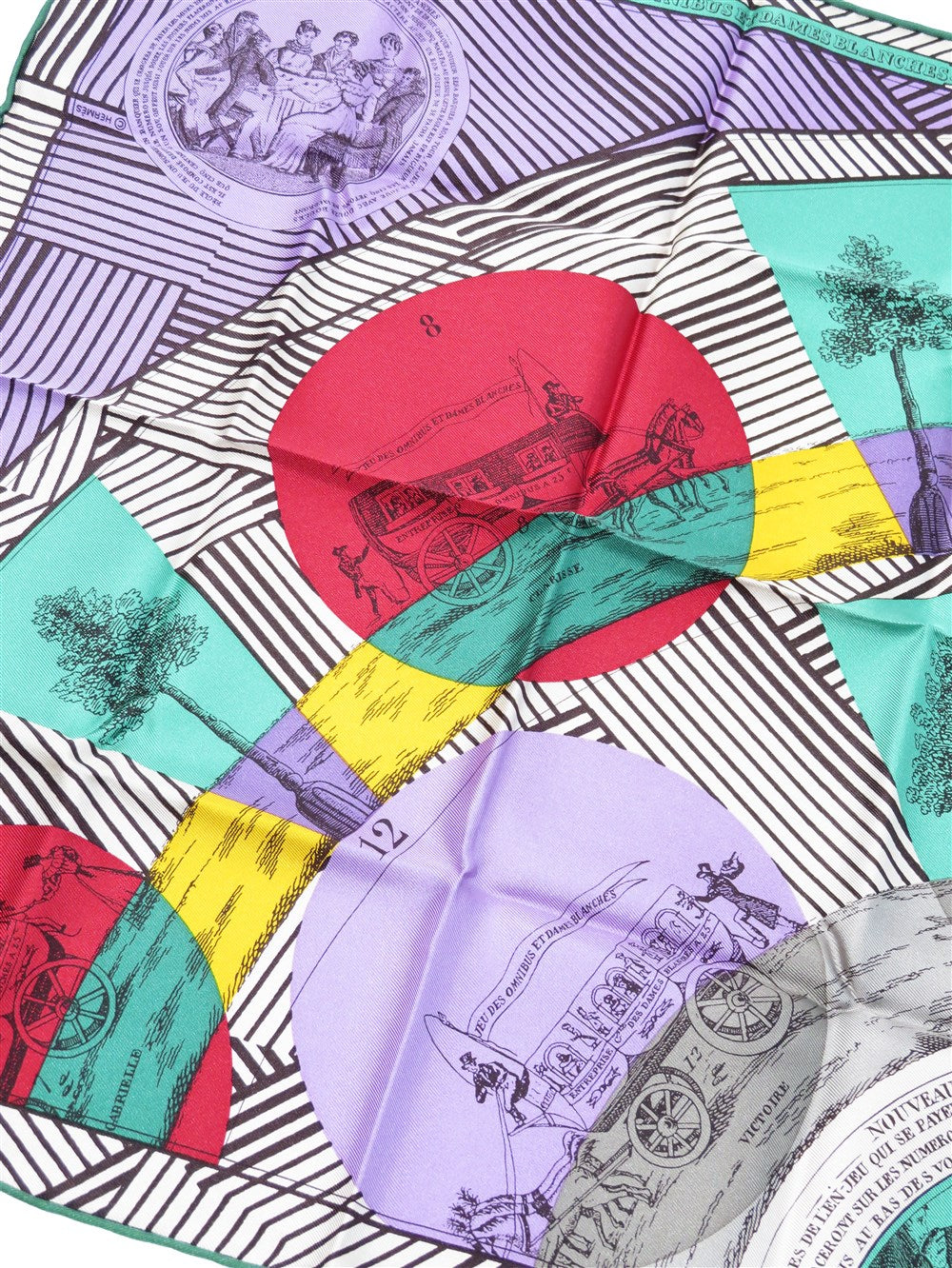 カレ45 オムニバスと白い貴婦人のゲーム スカーフ