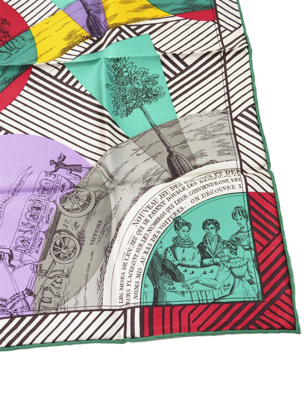 カレ45 オムニバスと白い貴婦人のゲーム スカーフ