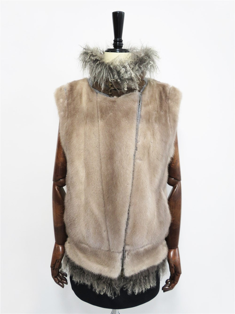 ミンク カシミヤ ベスト