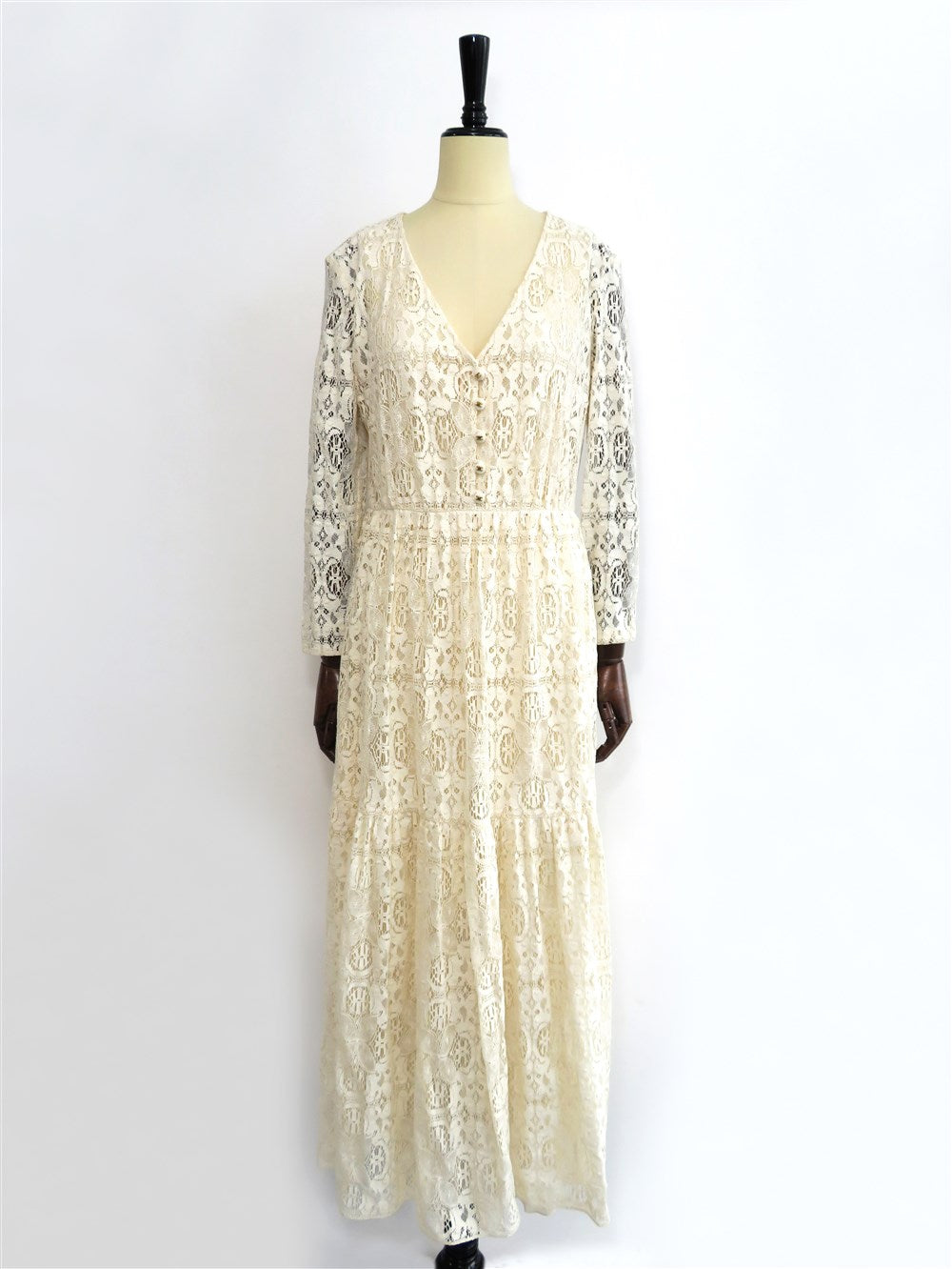 レース ロング ドレス