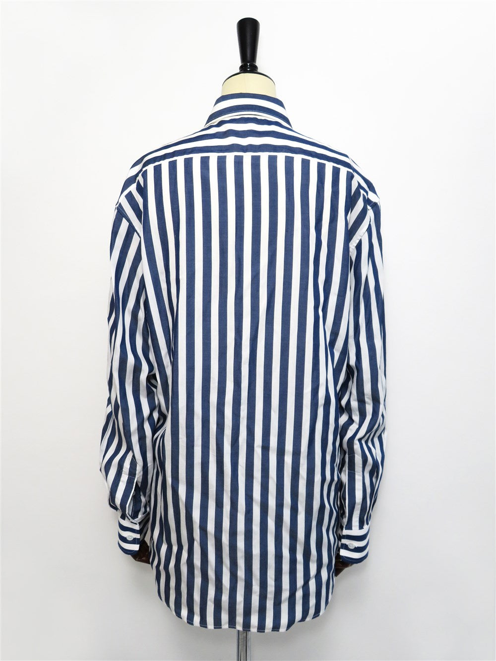 ロゴ ストライプ シャツ