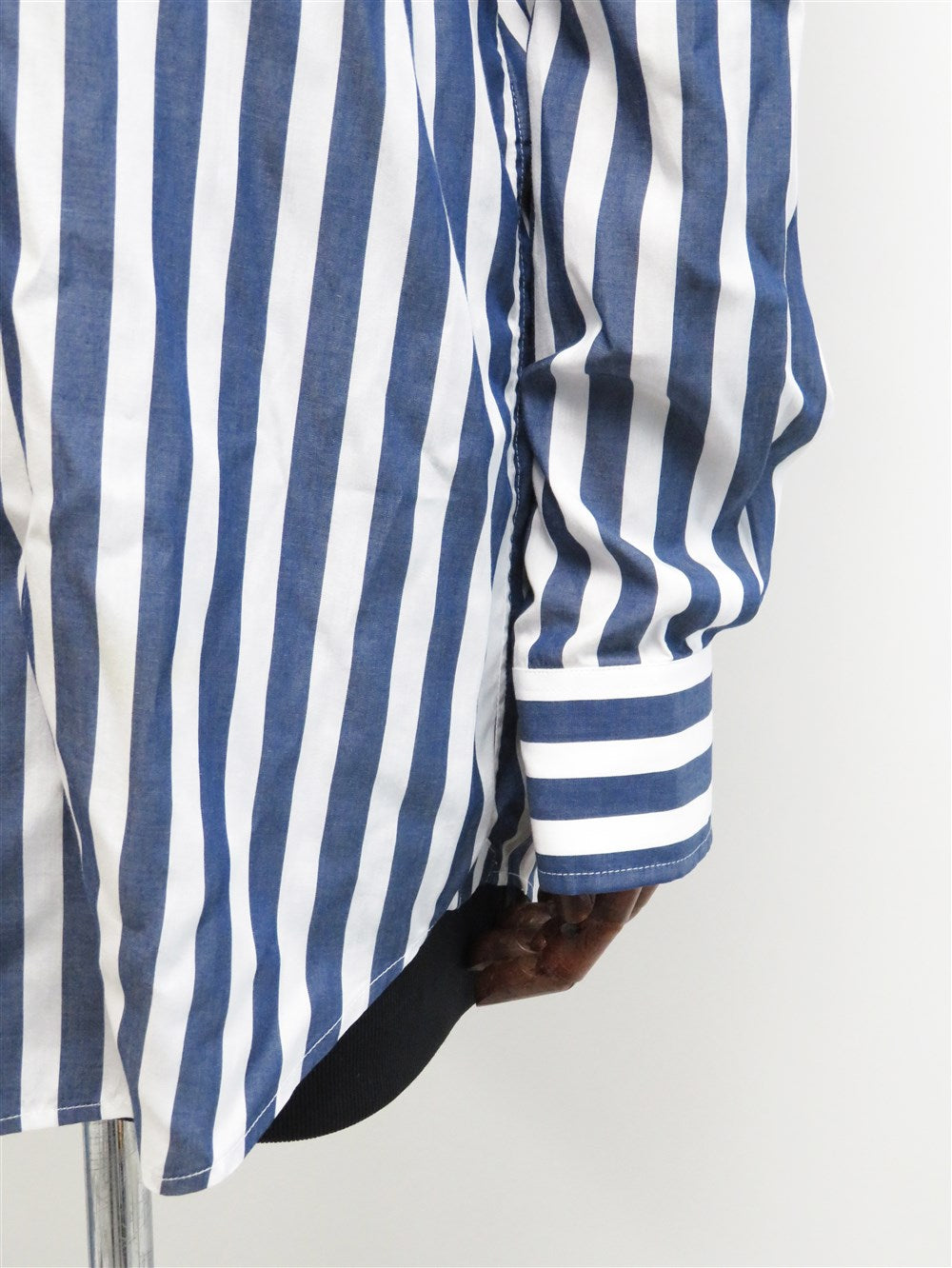 ロゴ ストライプ シャツ