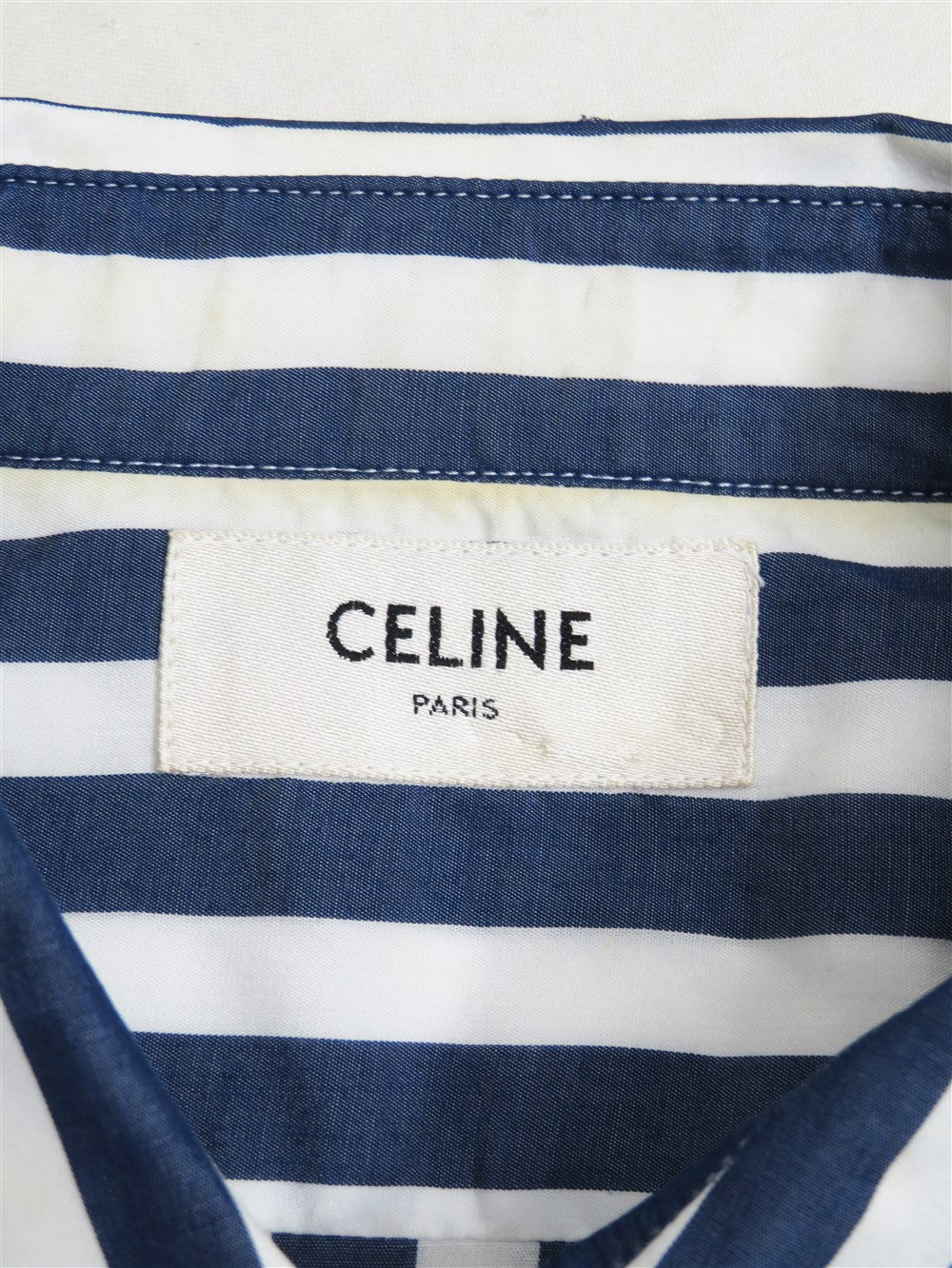 ロゴ ストライプ シャツ