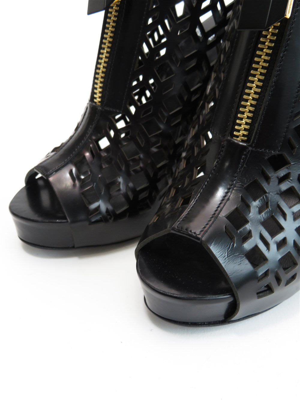 ジオメトリック カット ブーティ