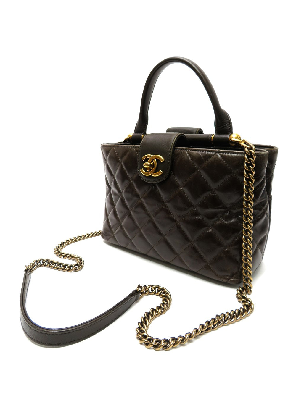 CC マトラッセ ターンロック 2WAY バッグ